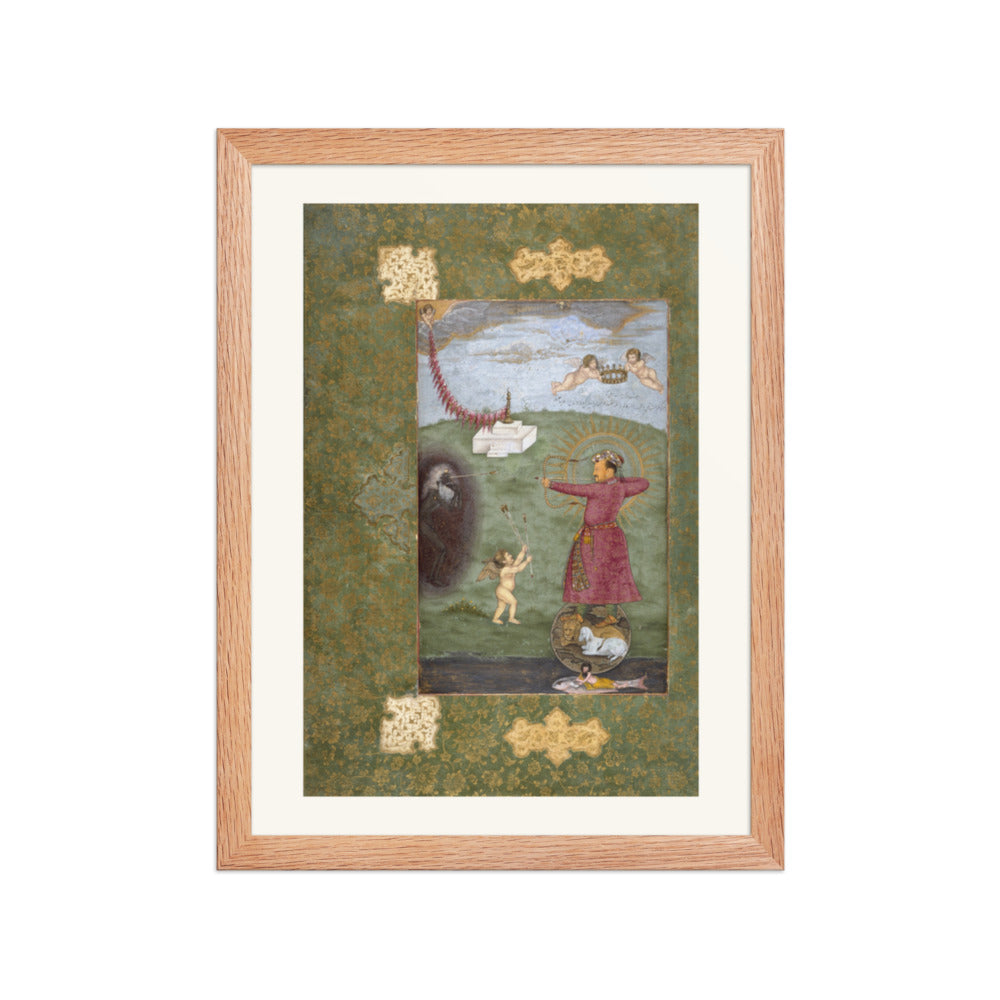 Jahangir Shooting Poverty, Standing on a Globe — view 2
