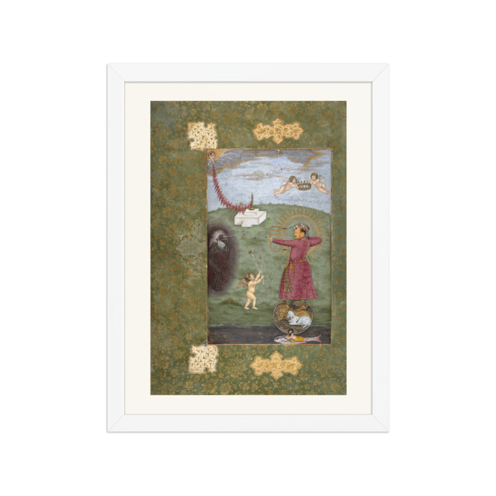 Jahangir Shooting Poverty, Standing on a Globe — view 3