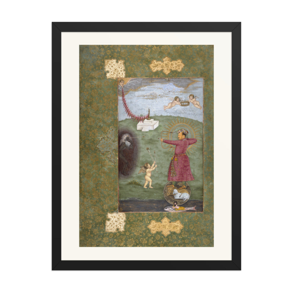 Jahangir Shooting Poverty, Standing on a Globe — view 4
