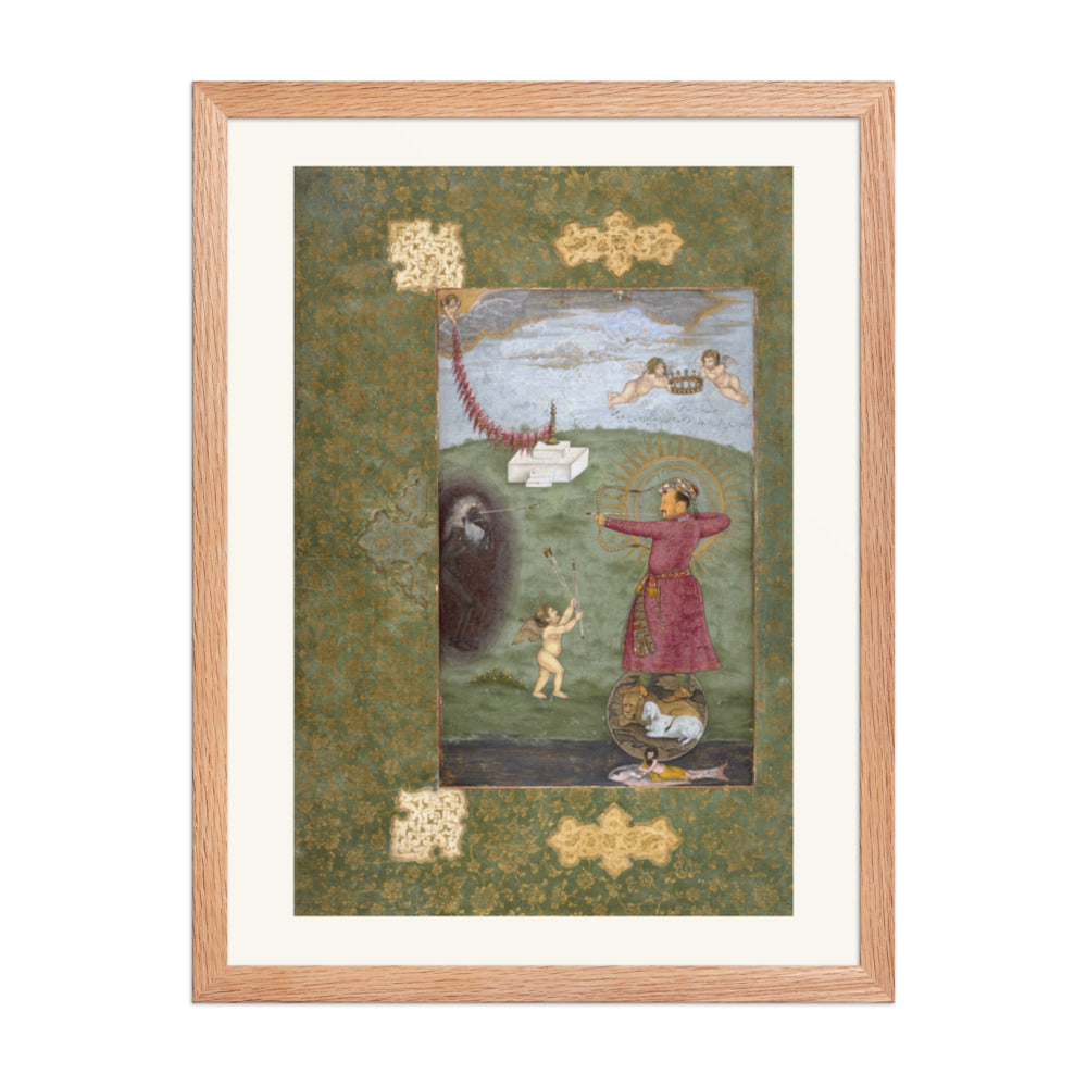 Jahangir Shooting Poverty, Standing on a Globe — view 5