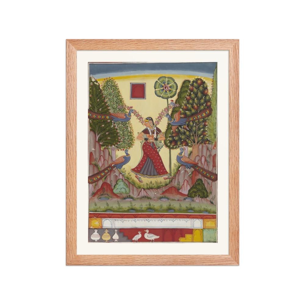 Gauri Ragini — A Girl with Peacocks — view 2