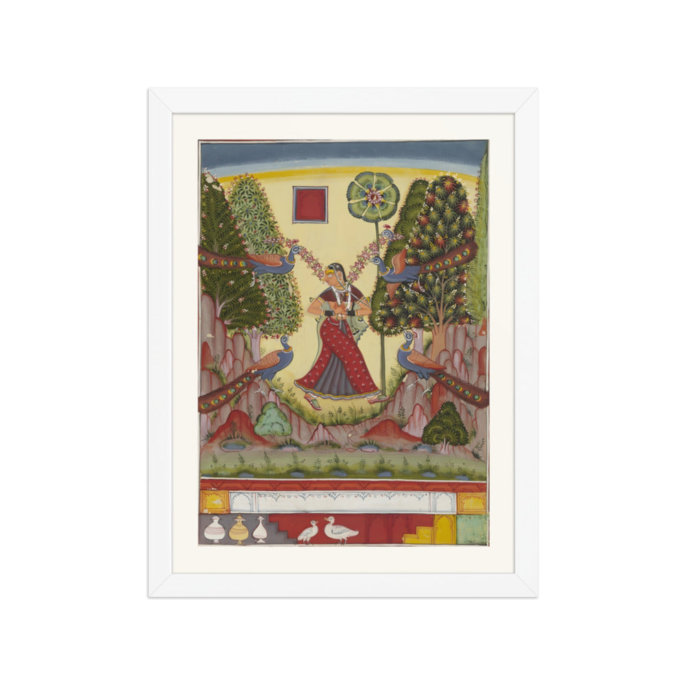 Gauri Ragini — A Girl with Peacocks — view 3