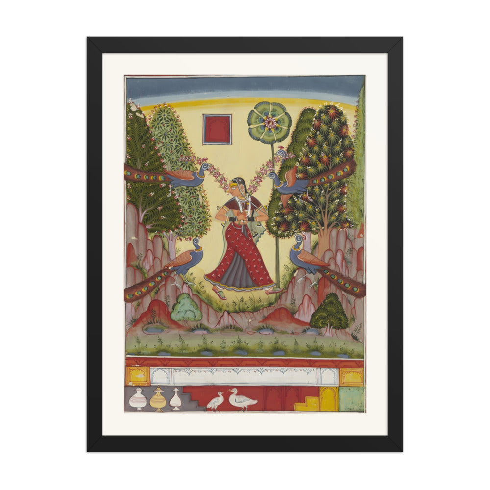 Gauri Ragini — A Girl with Peacocks — view 4