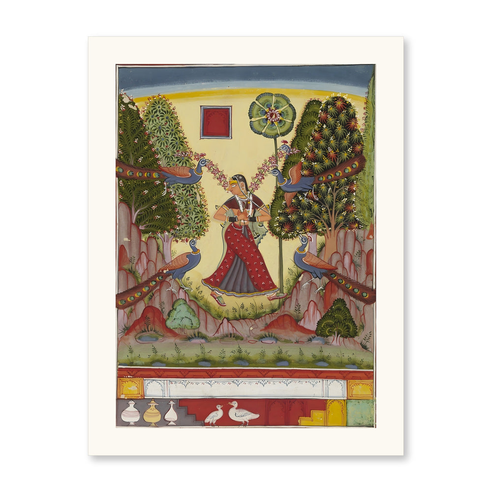 Gauri Ragini — A Girl with Peacocks — view 7