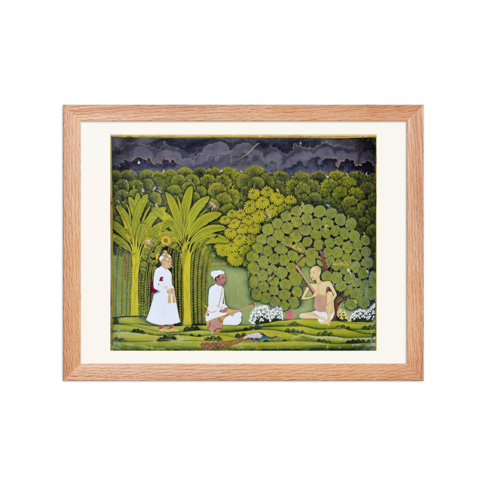 Akbar and Tansen Visit Haridas — view 2