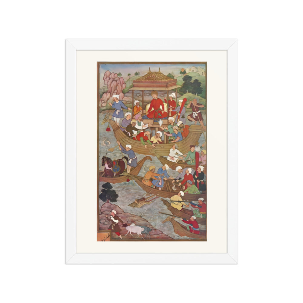Babur Crossing the River Son — view 3