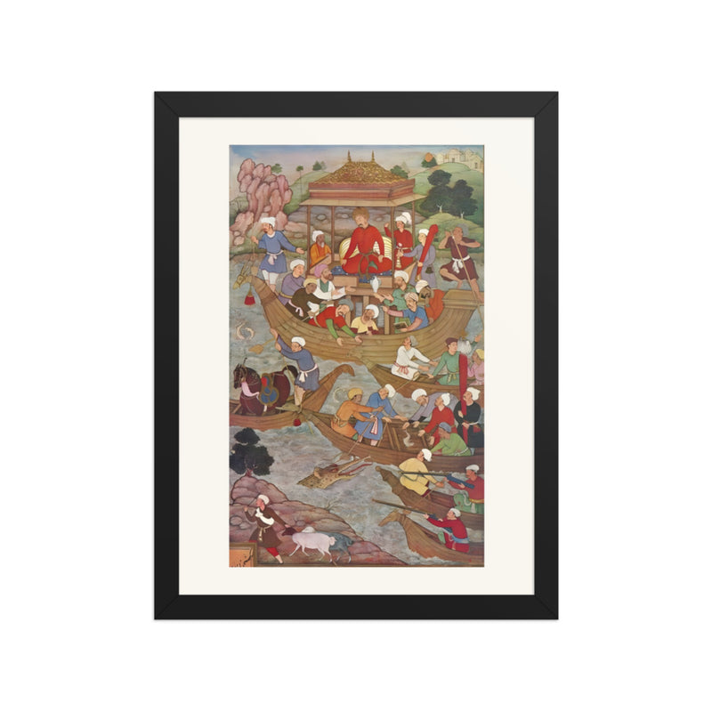 Babur Crossing the River Son
