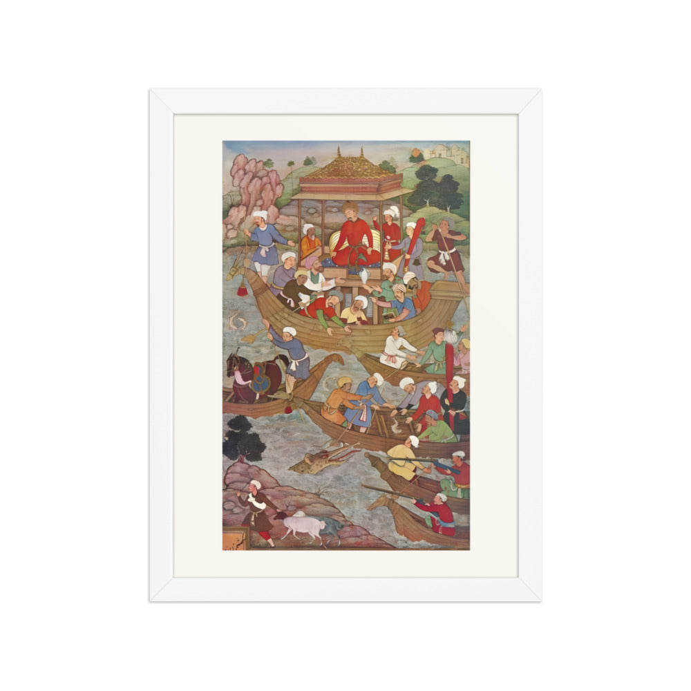 Babur Crossing the River Son — view 3