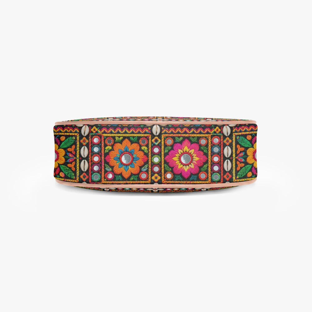 Kutch Mirror-Work — Multicolour Crescent Shoulder Bag — view 7