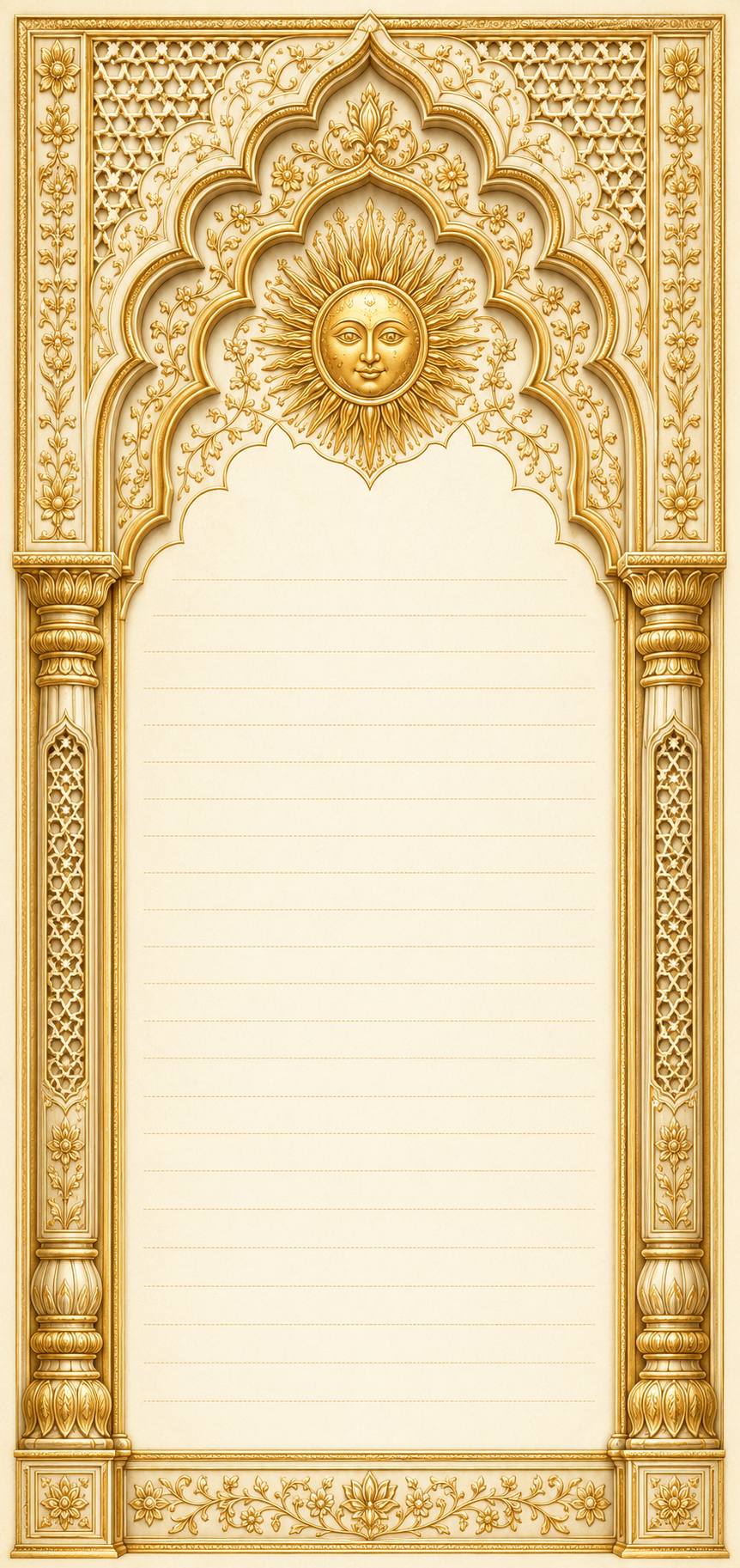 Mughal Jharokha Notepad - Akbar Court Colours — view 15