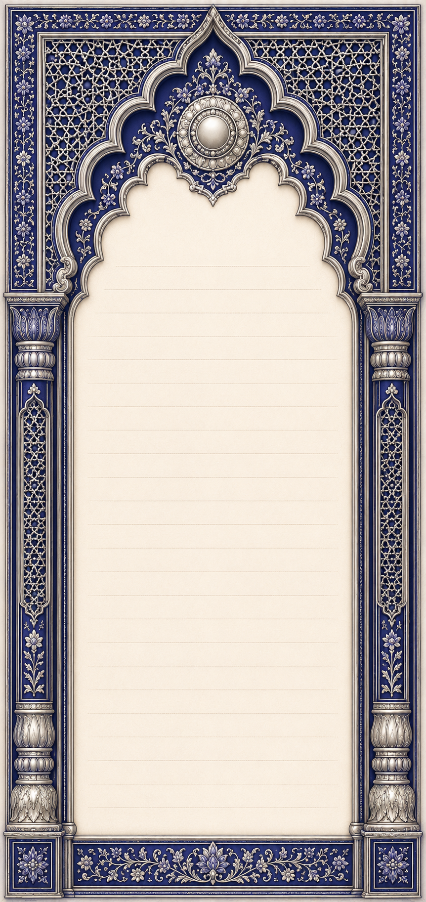 Mughal Jharokha Notepad - Akbar Court Colours — view 18