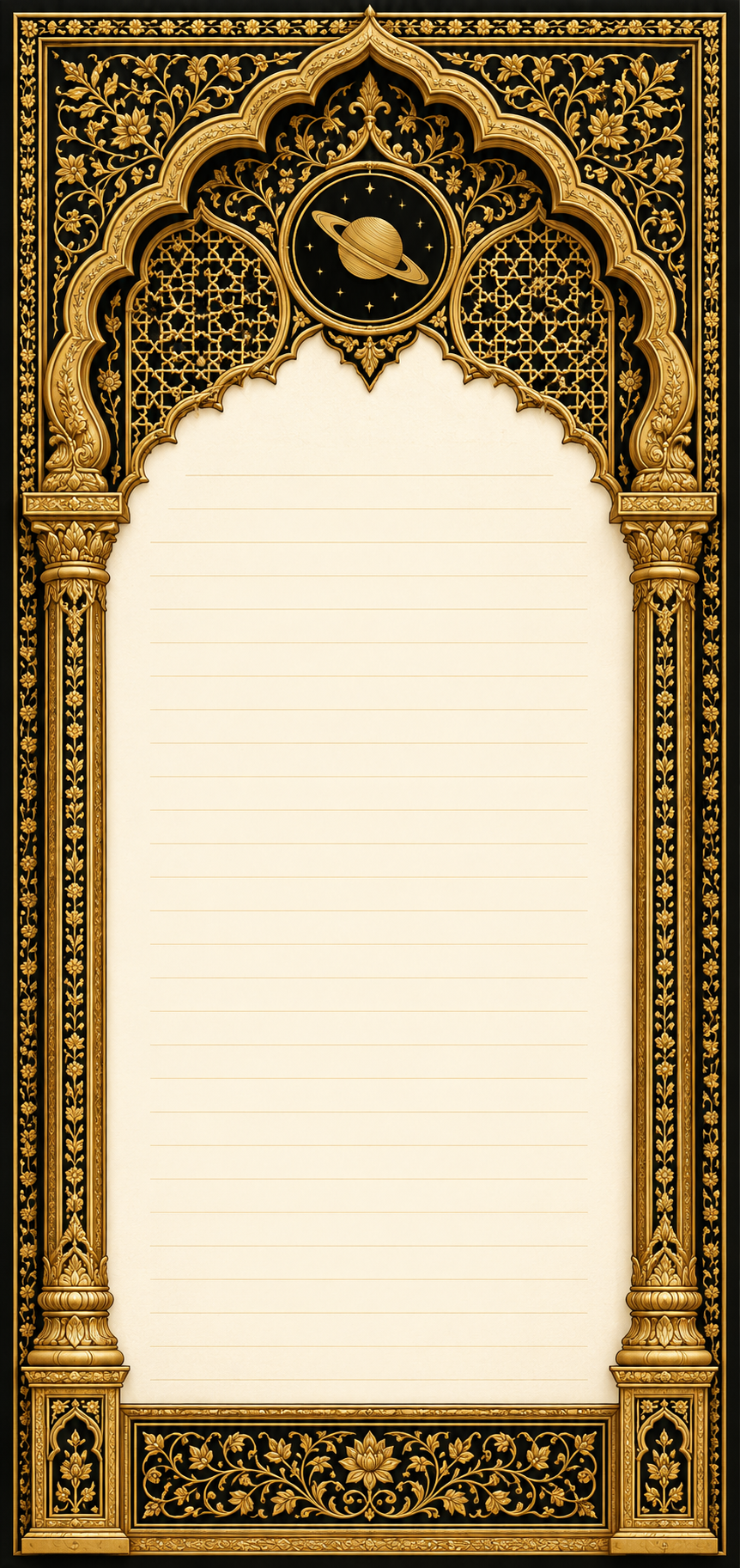 Mughal Jharokha Notepad - Akbar Court Colours — view 21