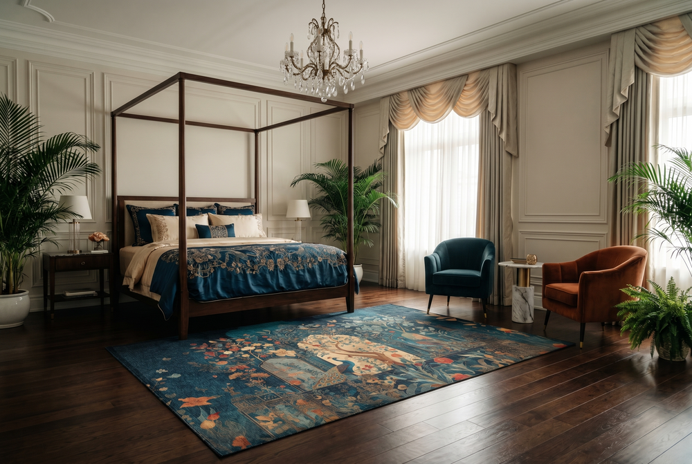 The Peacock Garden Area Rug — view 3