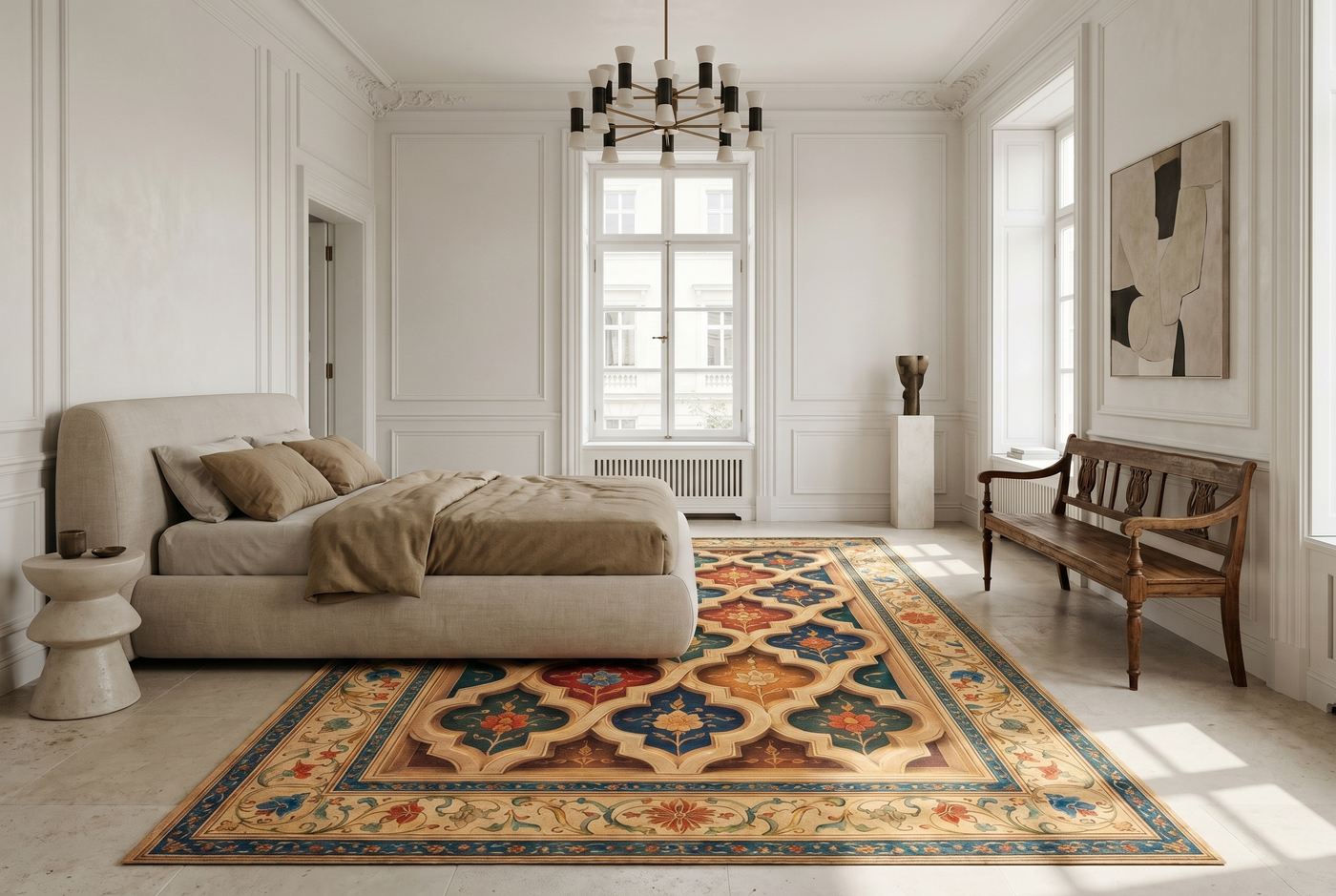 Gwaliyai Jhilmili – Gwalior Lattice Area Rug — view 3