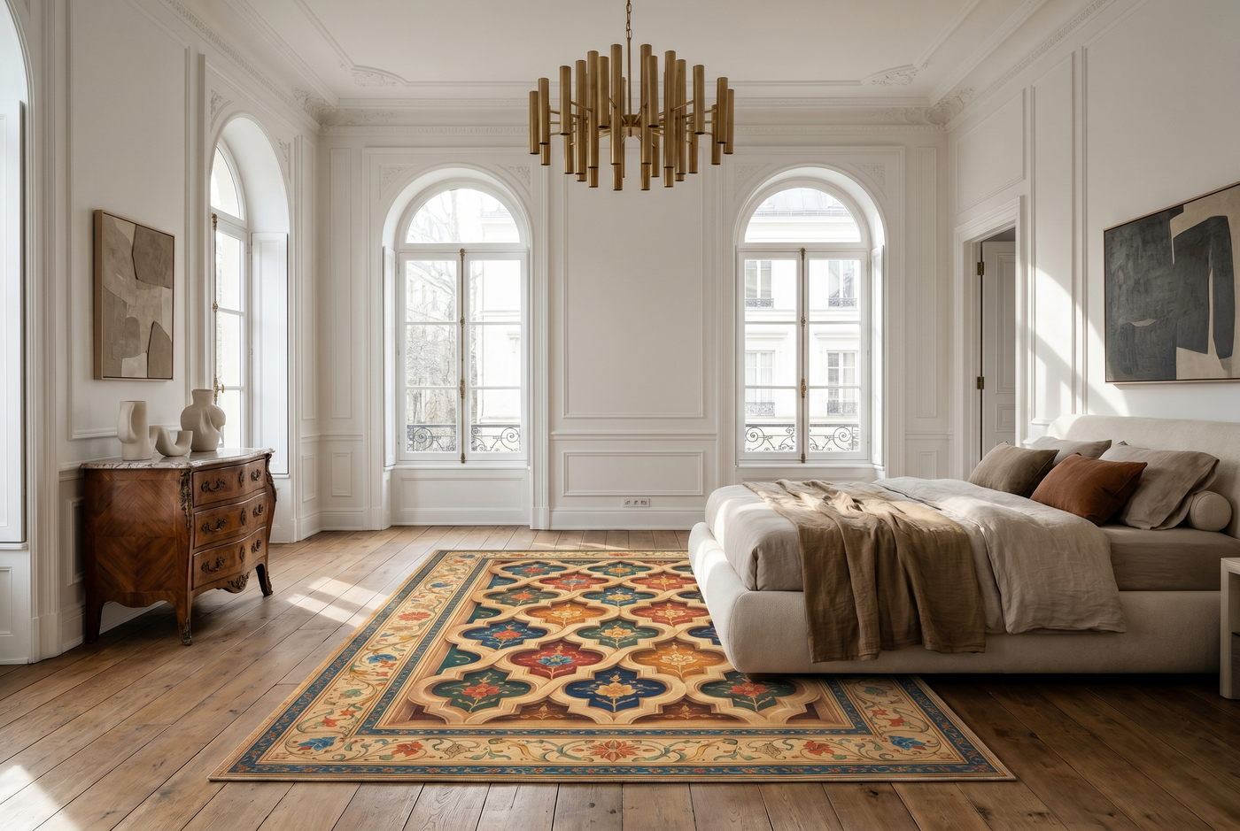 Gwaliyai Jhilmili – Gwalior Lattice Area Rug — view 2