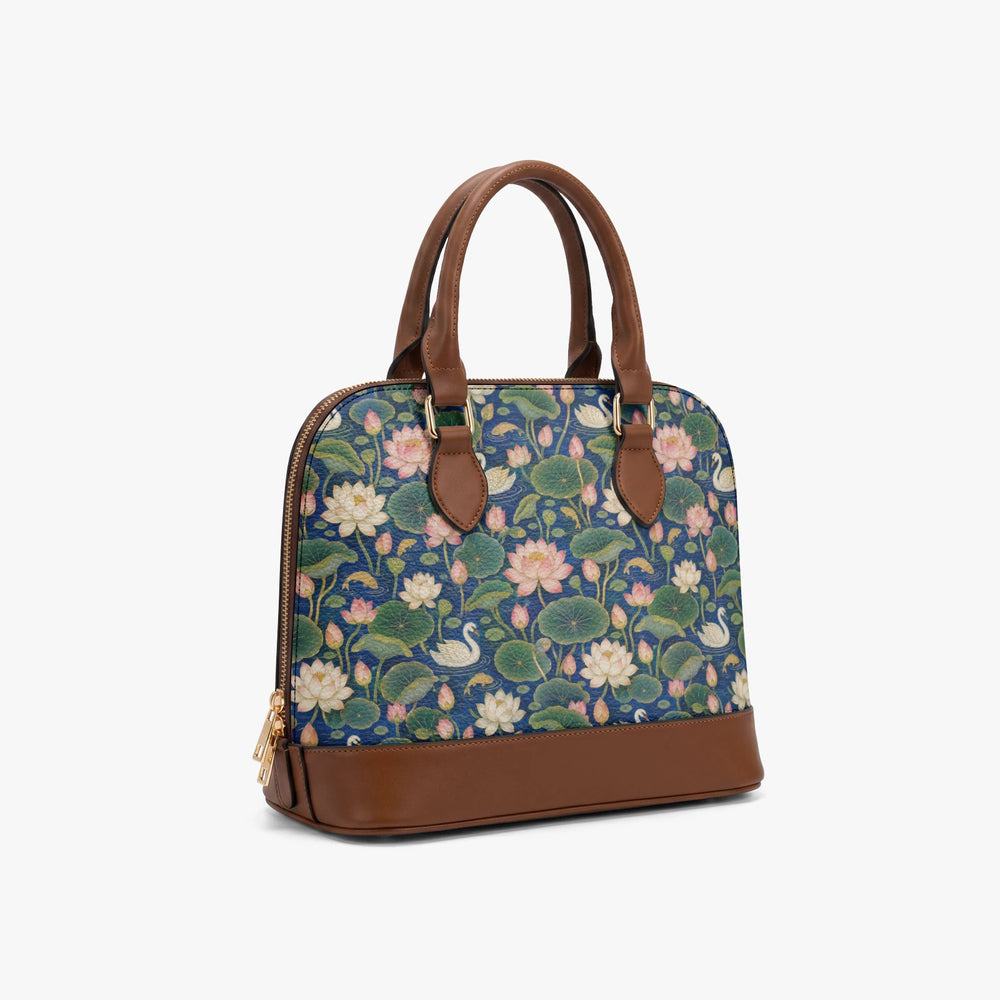 Kamal Talai — Lotus Pond Navy Dome Handbag — view 4