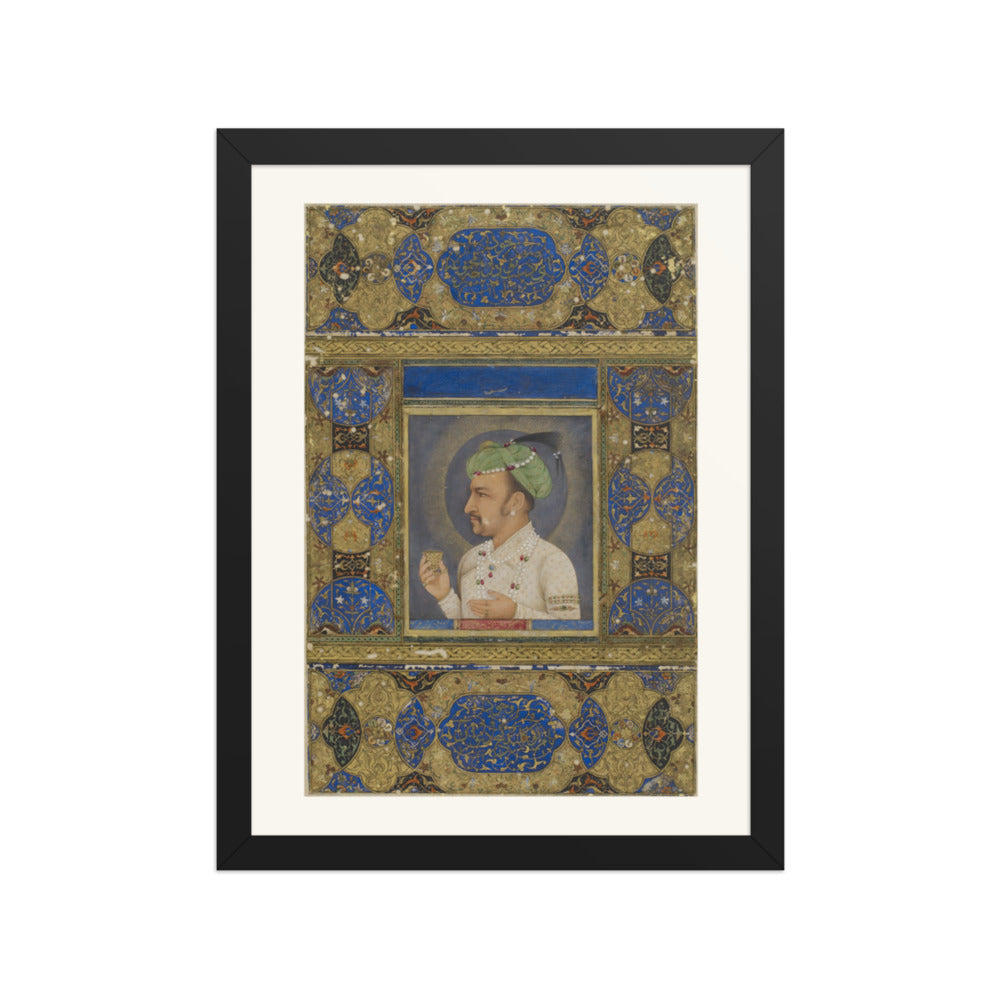 Portrait of the Emperor Jahangir — Restored Mughal Wall Art — view 2