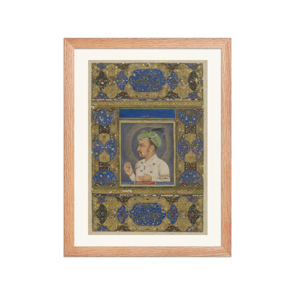 Portrait of the Emperor Jahangir — Restored Mughal Wall Art — view 4
