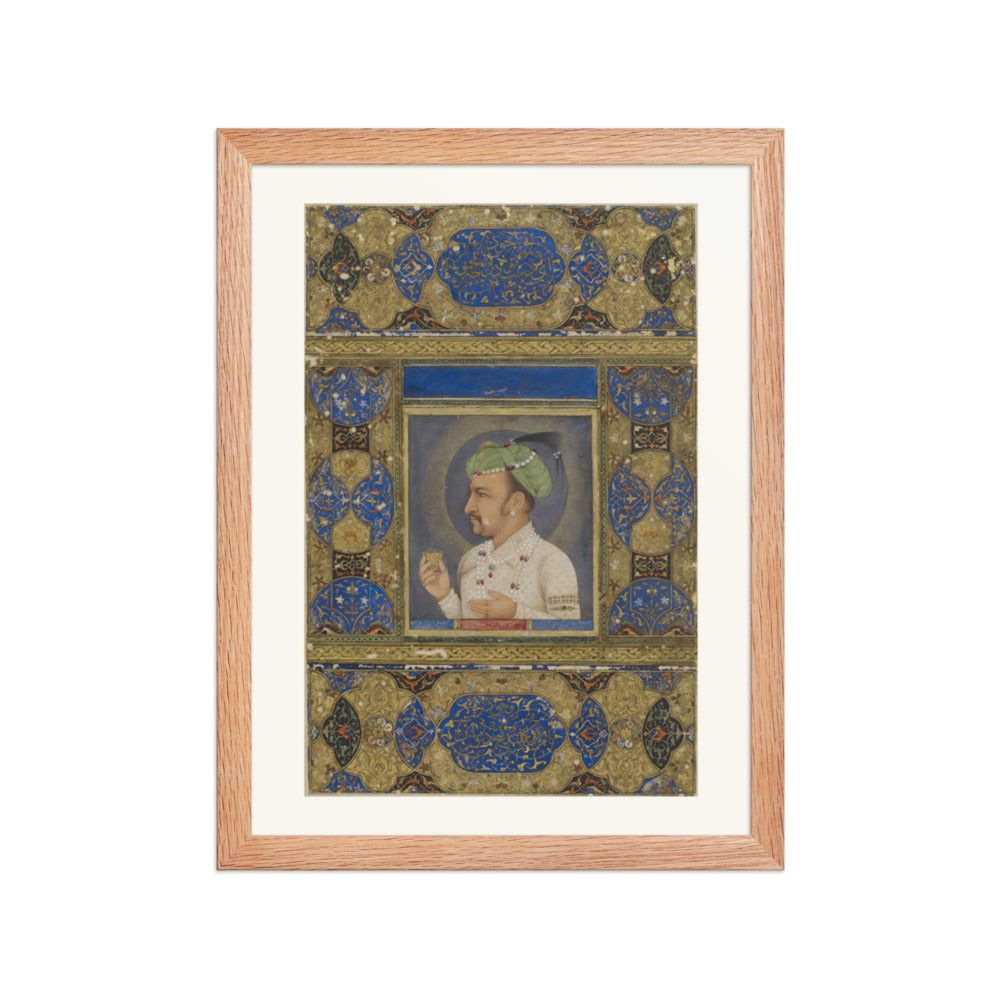 Portrait of the Emperor Jahangir — Restored Mughal Wall Art — view 4