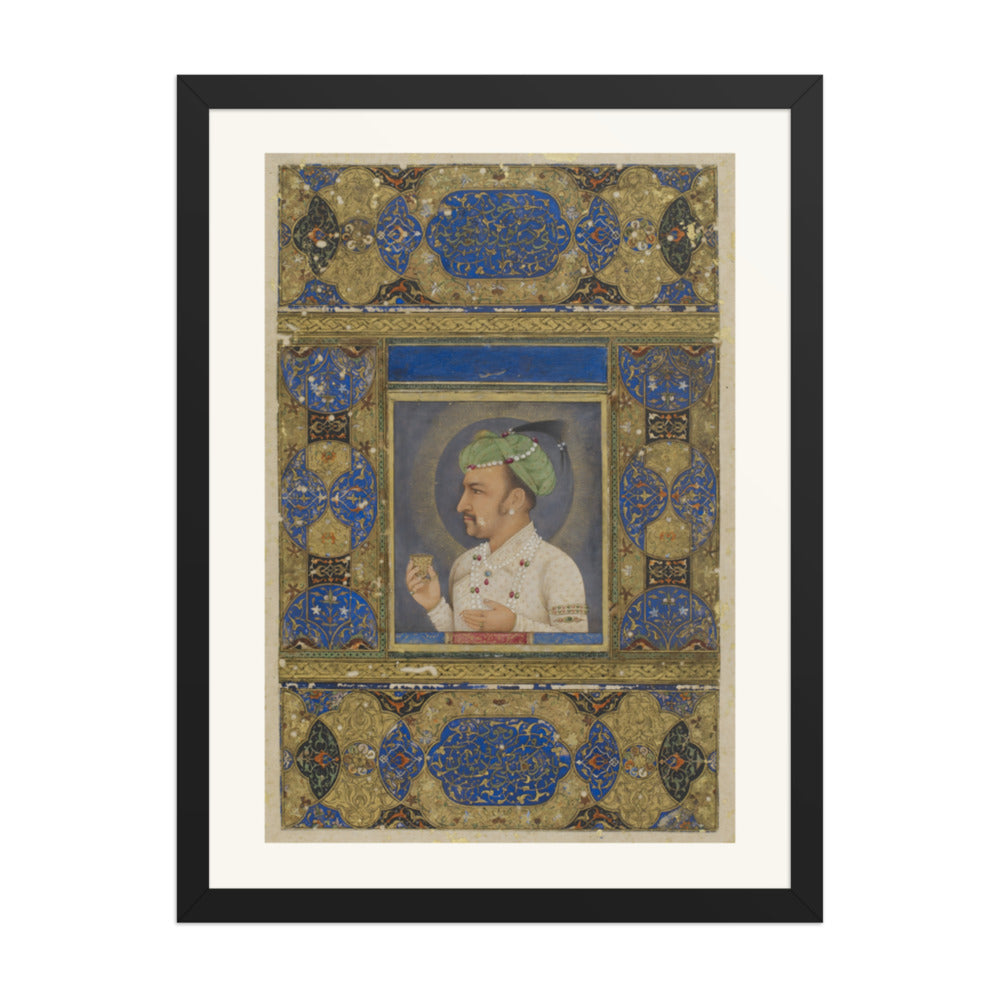 Portrait of the Emperor Jahangir — Restored Mughal Wall Art — view 1