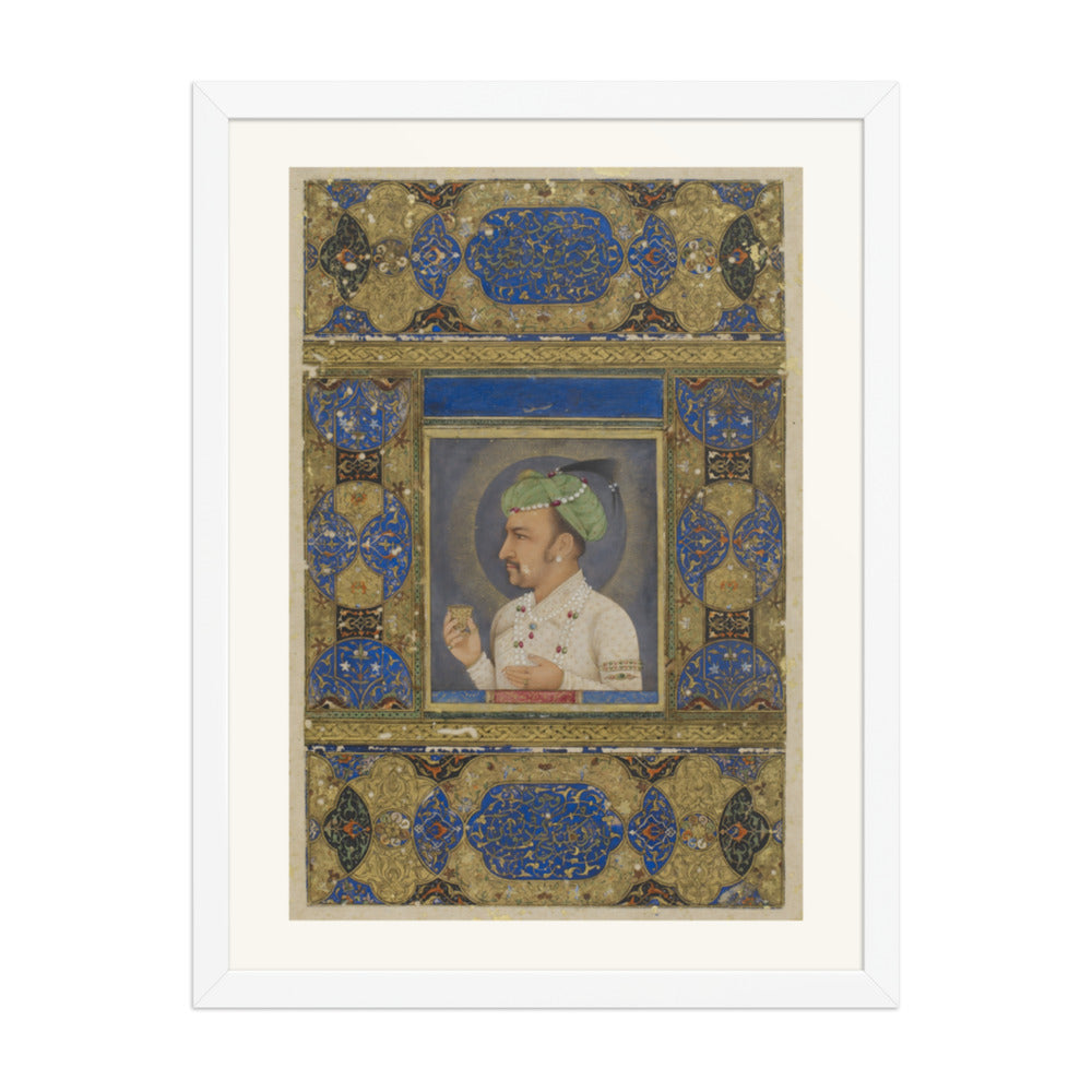 Portrait of the Emperor Jahangir — Restored Mughal Wall Art — view 5