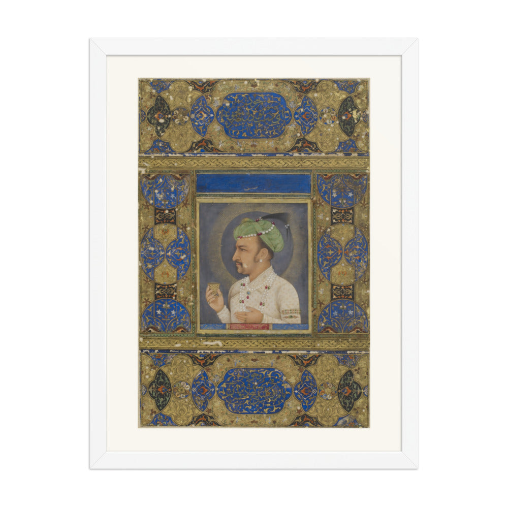 Portrait of the Emperor Jahangir — Restored Mughal Wall Art — view 5