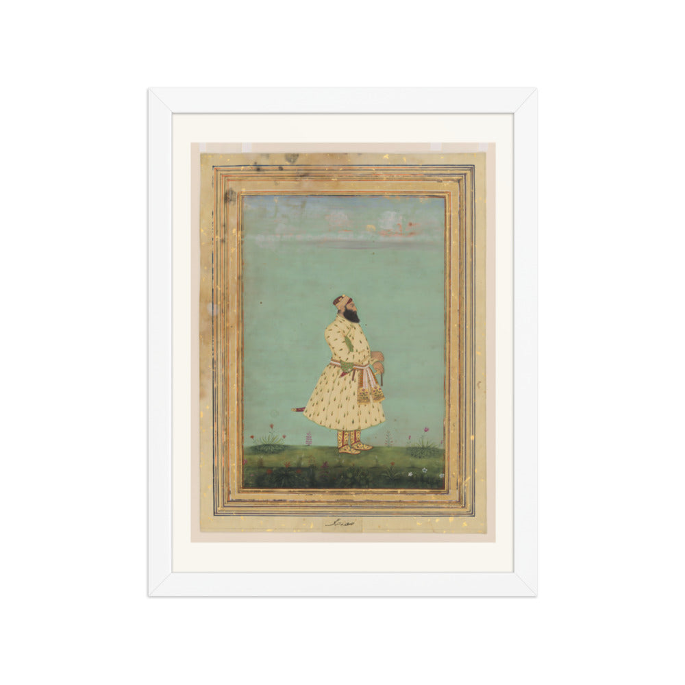 Portrait of Safdar Jang — Restored Mughal Wall Art — view 6