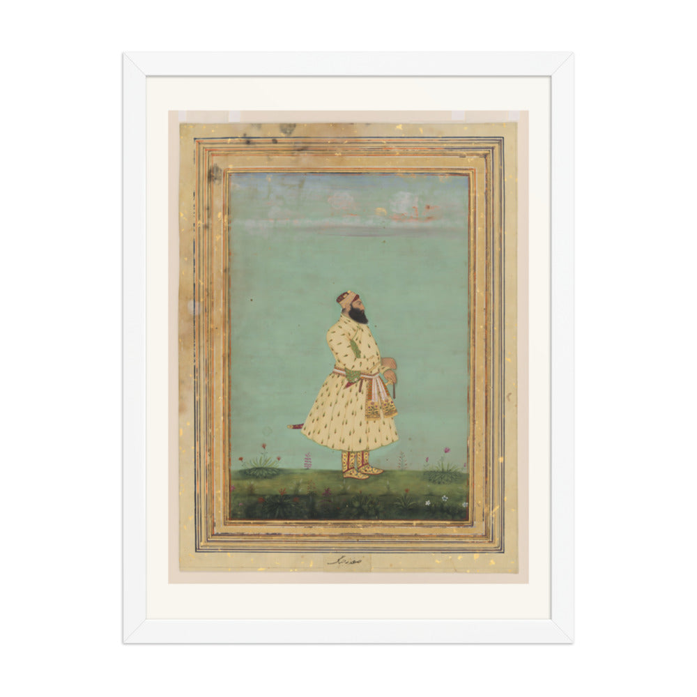 Portrait of Safdar Jang — Restored Mughal Wall Art — view 5