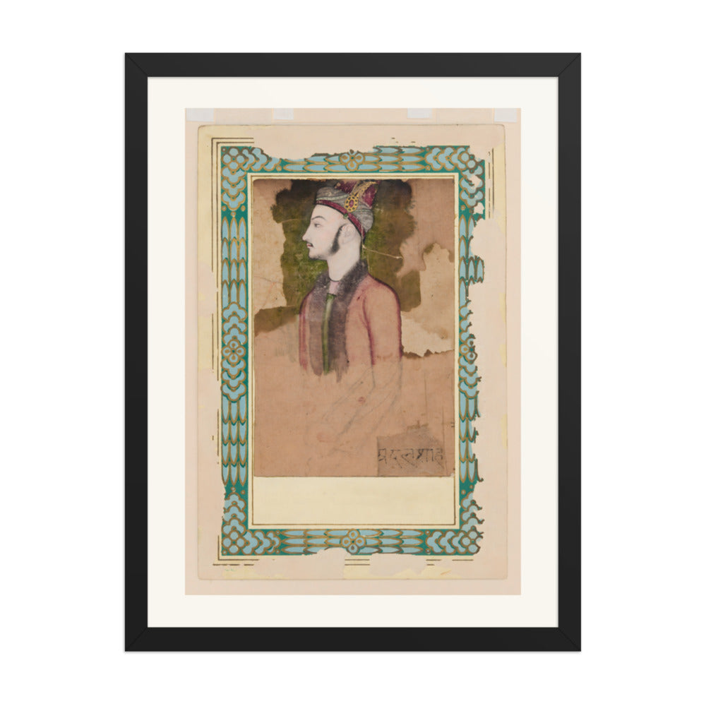 Portrait of Ibrahim Adil Shah II — Restored Deccan Wall Art — view 1
