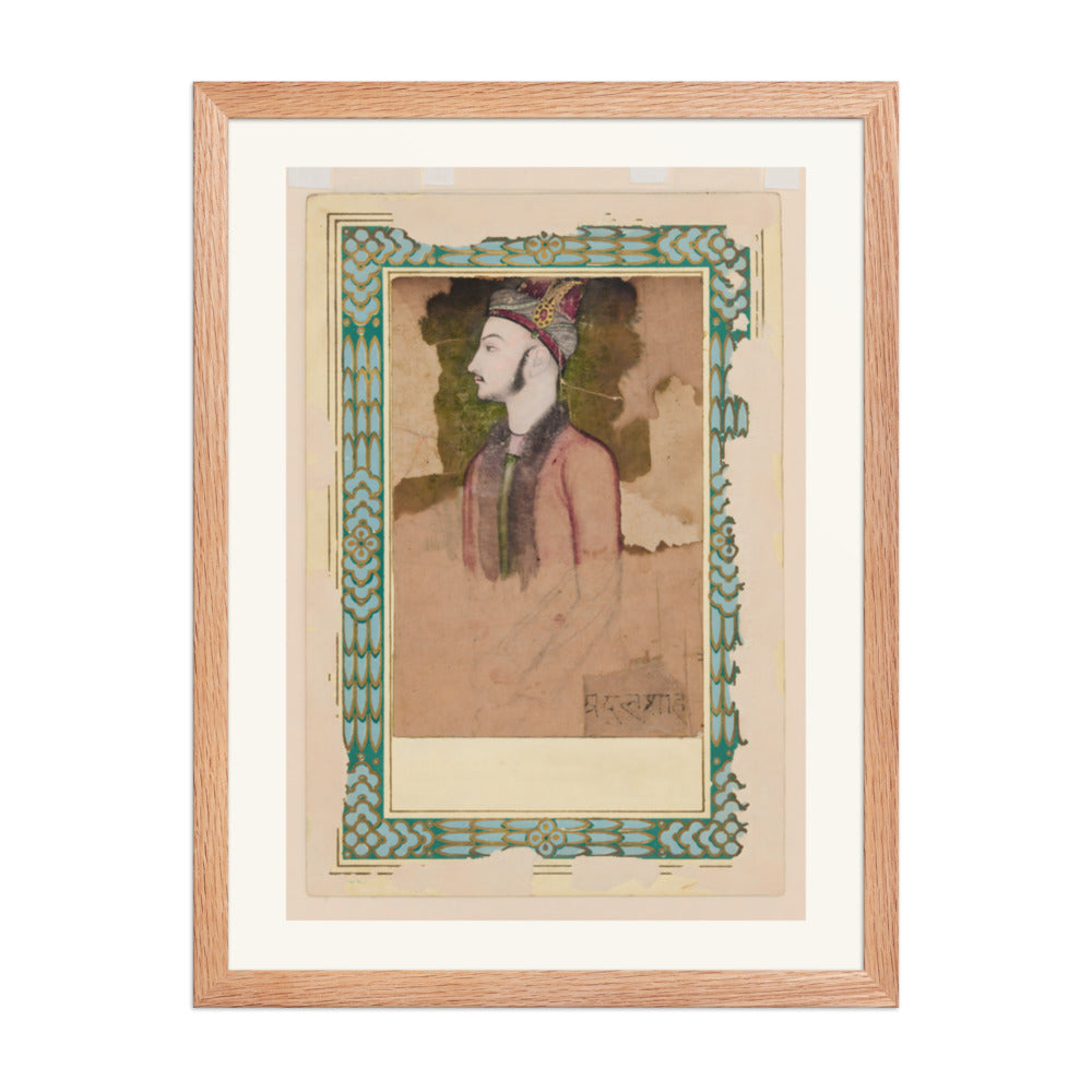 Portrait of Ibrahim Adil Shah II — Restored Deccan Wall Art — view 3