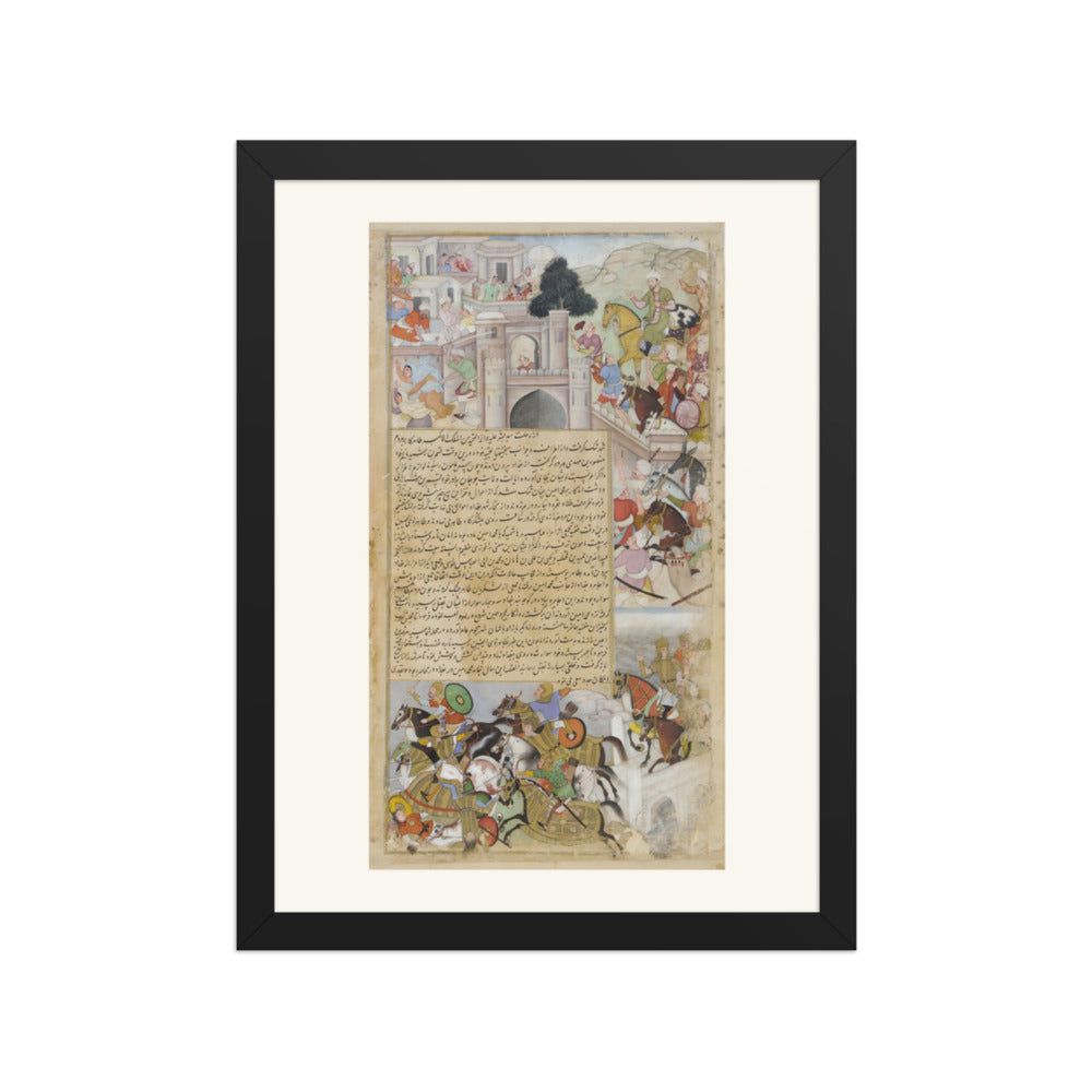 The Siege of Baghdad — Restored Mughal Wall Art — view 2