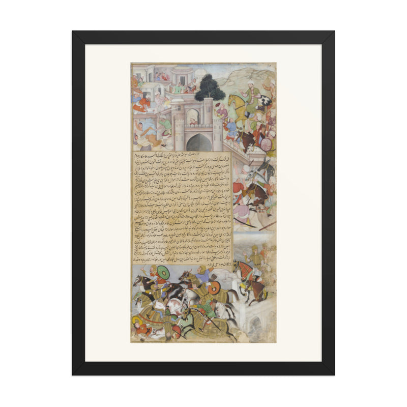 The Siege of Baghdad — Restored Mughal Wall Art