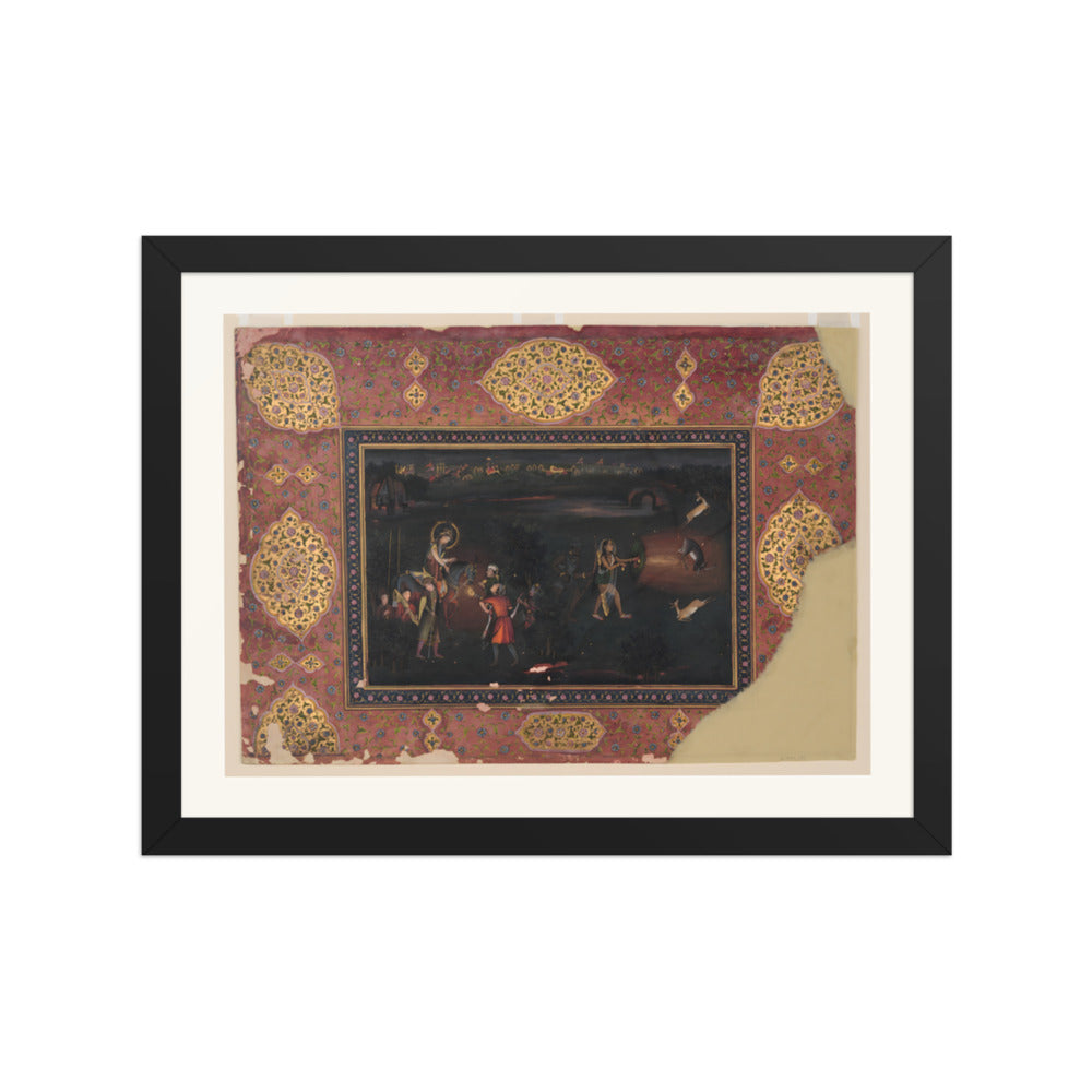 Deer-Stalking by Night — Restored Indian Court Wall Art — view 2