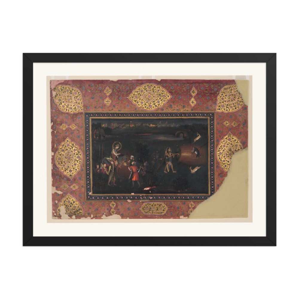 Deer-Stalking by Night — Restored Indian Court Wall Art — view 1