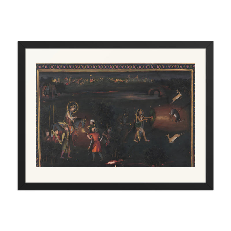 Deer-Stalking by Night — Restored Indian Court Wall Art