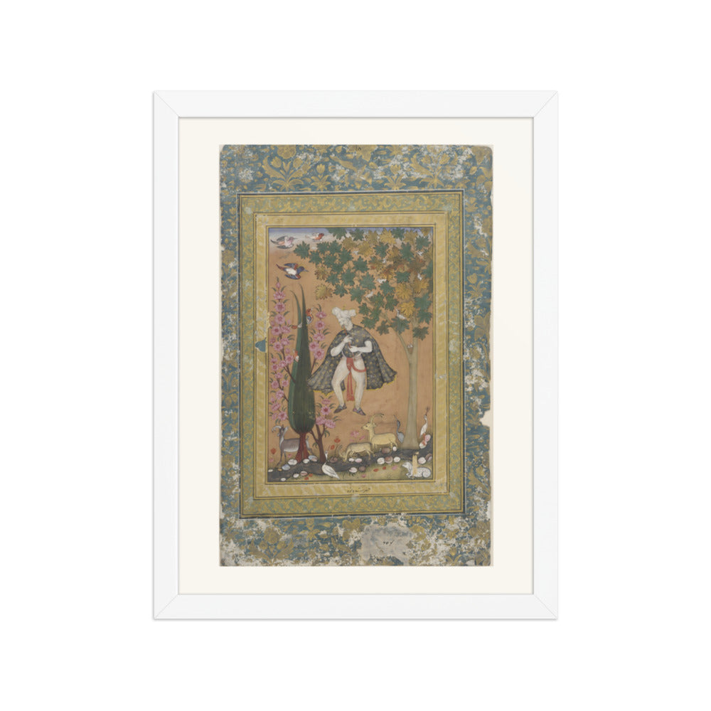 Solomon Among the Birds and Beasts — Restored Mughal Wall Art — view 6