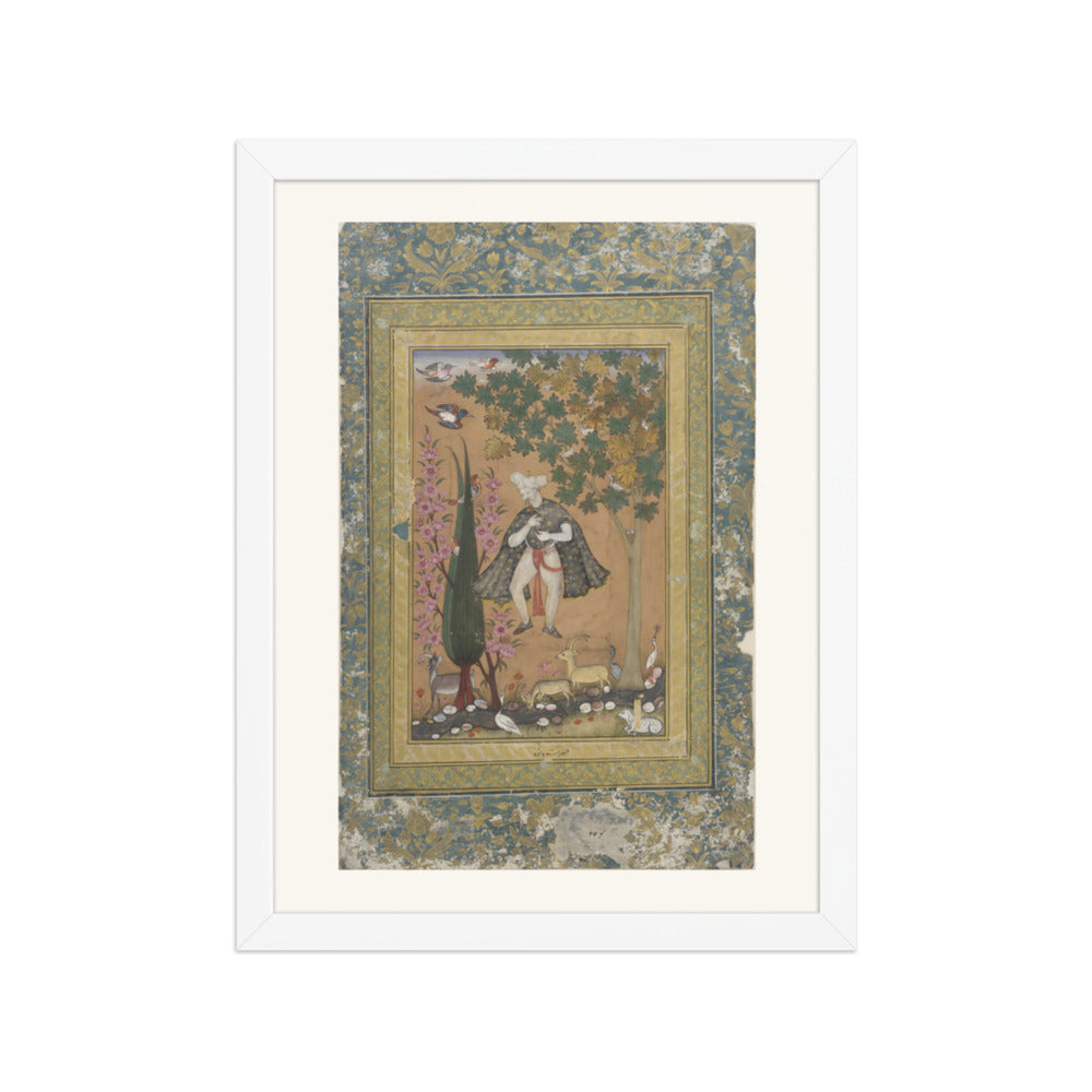 Solomon Among the Birds and Beasts — Restored Mughal Wall Art — view 6