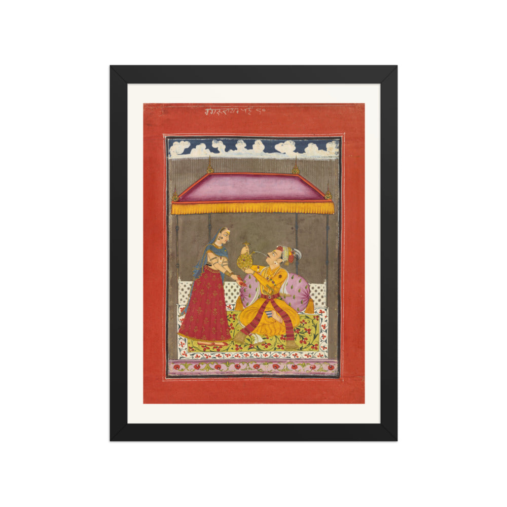 Jalandhara Ragaputra — Ragamala Folio — Restored Rajput Wall Art — view 2