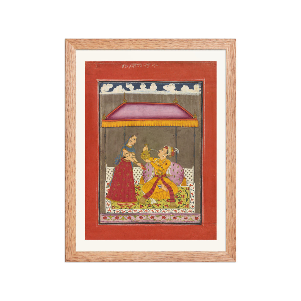 Jalandhara Ragaputra — Ragamala Folio — Restored Rajput Wall Art — view 4