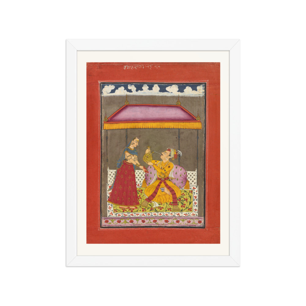 Jalandhara Ragaputra — Ragamala Folio — Restored Rajput Wall Art — view 6