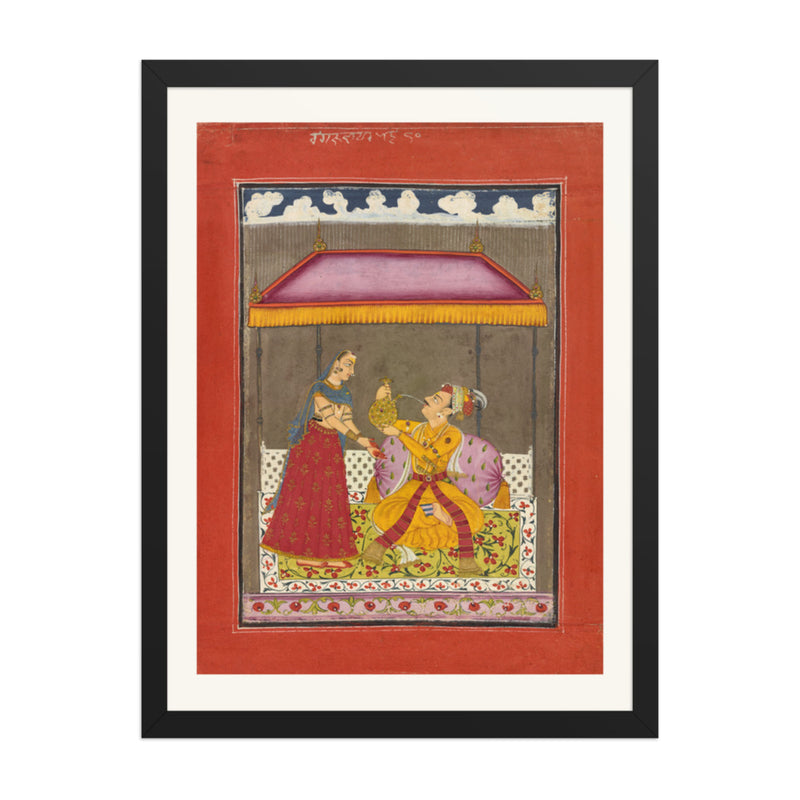 Jalandhara Ragaputra — Ragamala Folio — Restored Rajput Wall Art