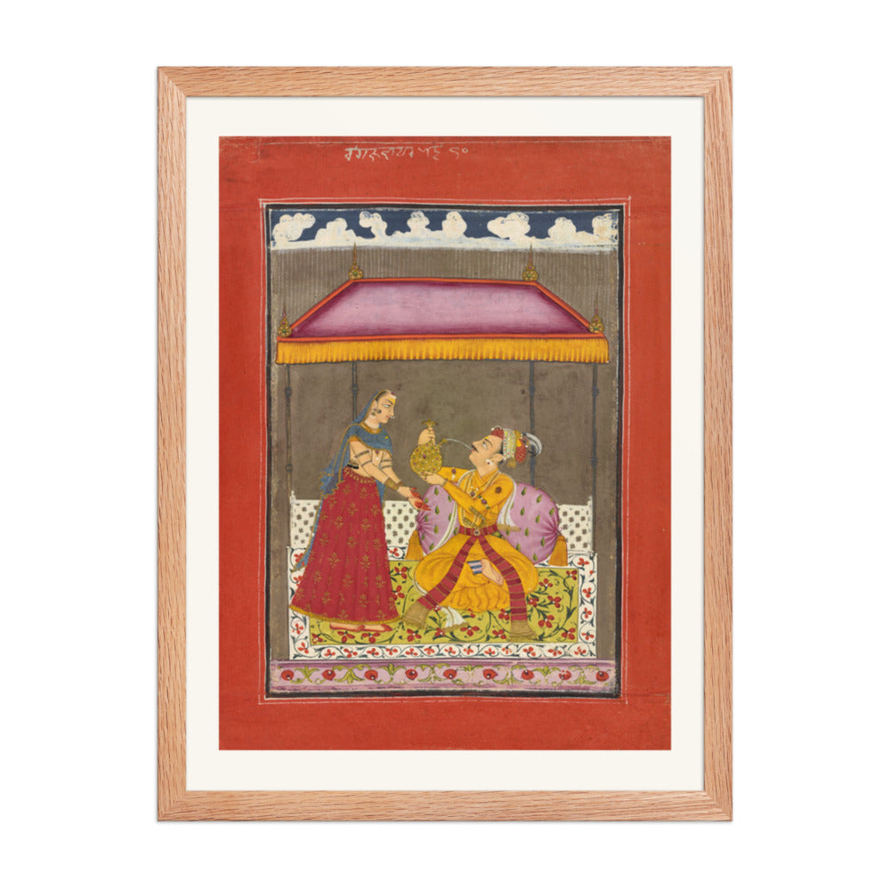 Jalandhara Ragaputra — Ragamala Folio — Restored Rajput Wall Art — view 3