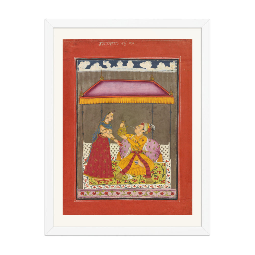 Jalandhara Ragaputra — Ragamala Folio — Restored Rajput Wall Art — view 5