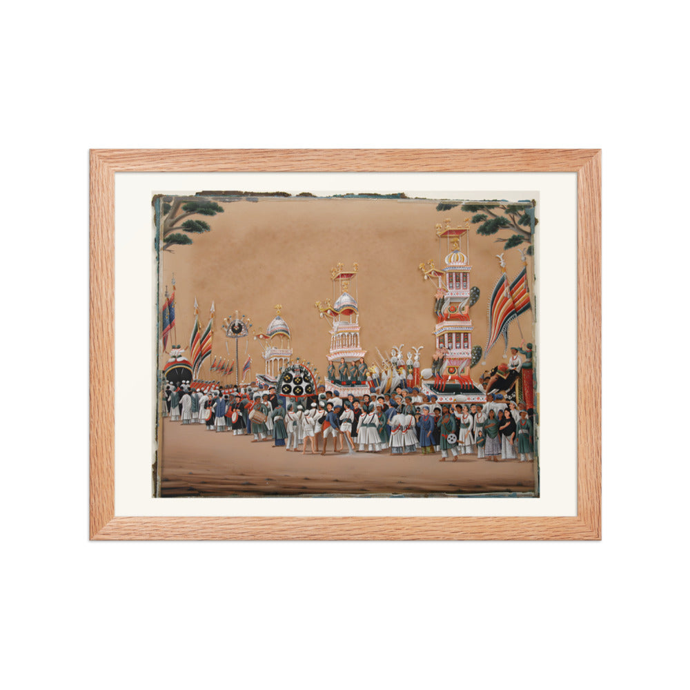 A Muharram Procession — Restored Indian Court Wall Art — view 4