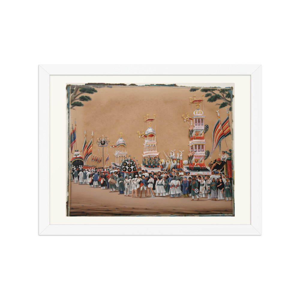 A Muharram Procession — Restored Indian Court Wall Art — view 6