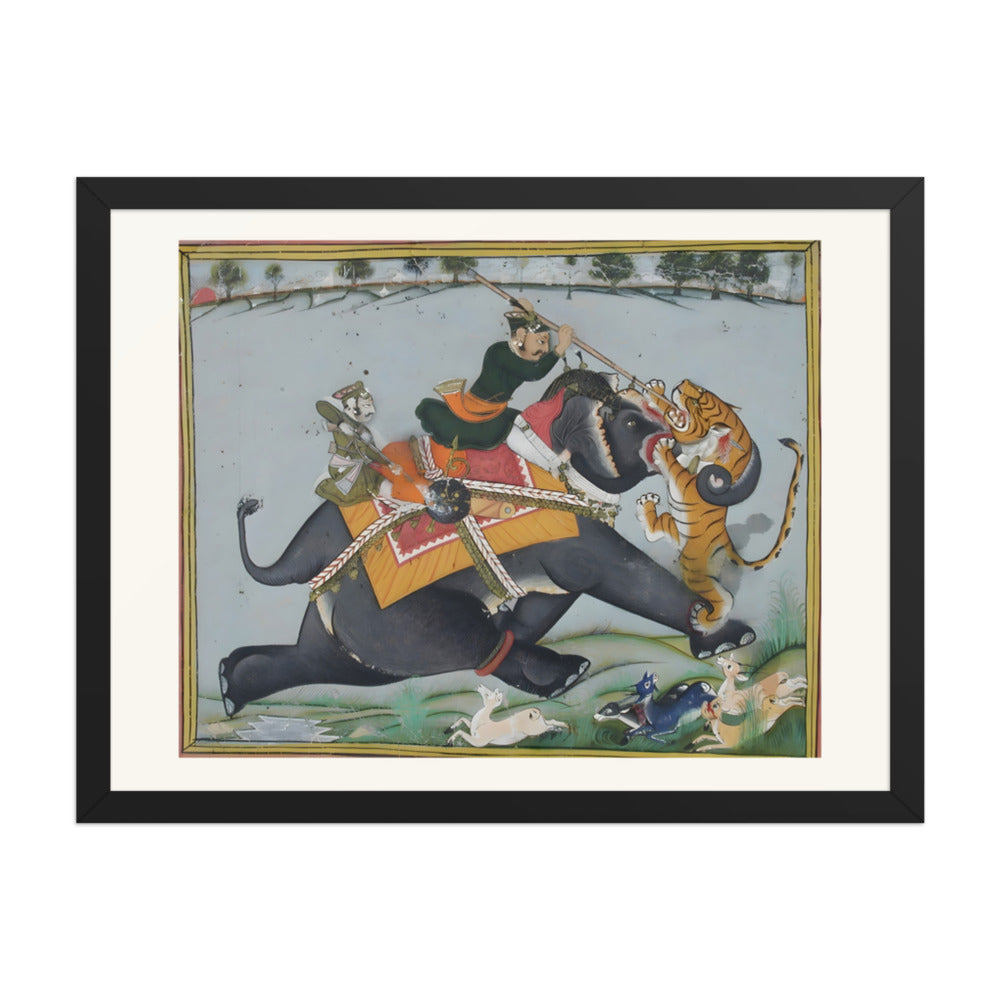 Maharao Ram Singh I of Kotah Spearing a Tiger — view 5