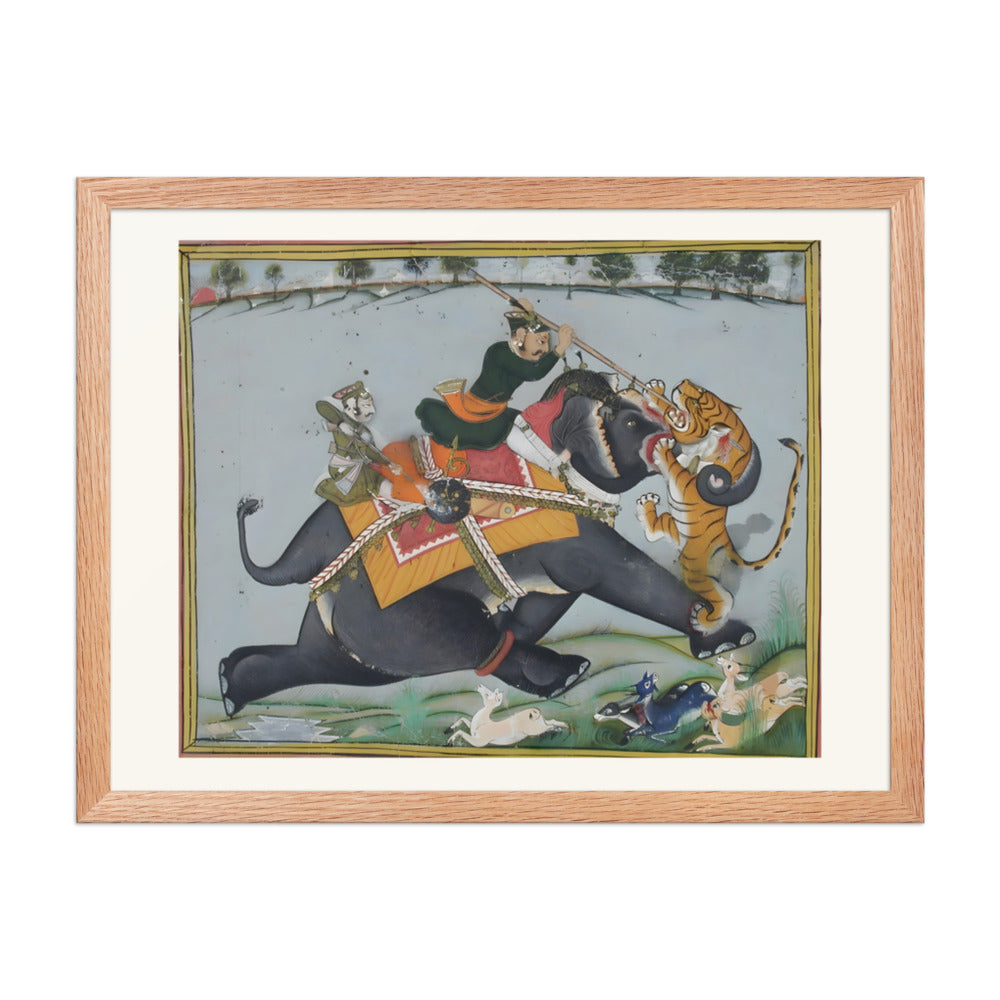 Maharao Ram Singh I of Kotah Spearing a Tiger — view 2