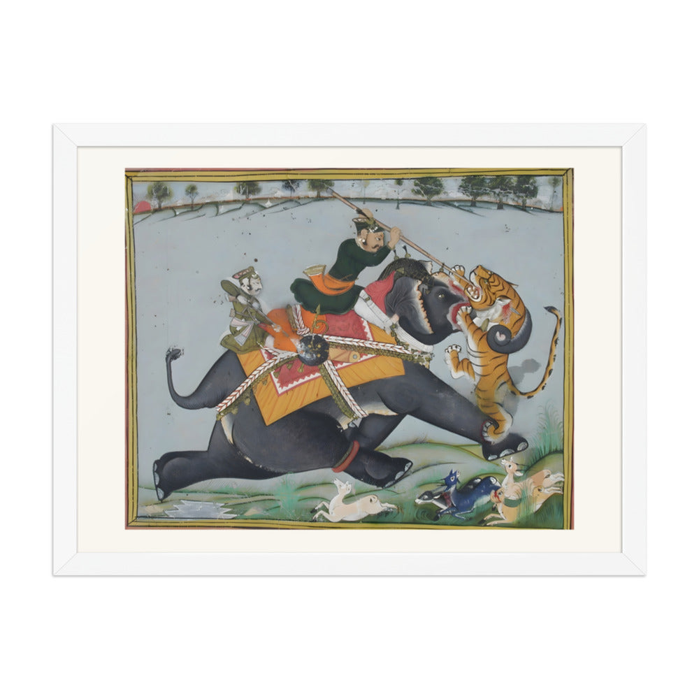 Maharao Ram Singh I of Kotah Spearing a Tiger — view 7