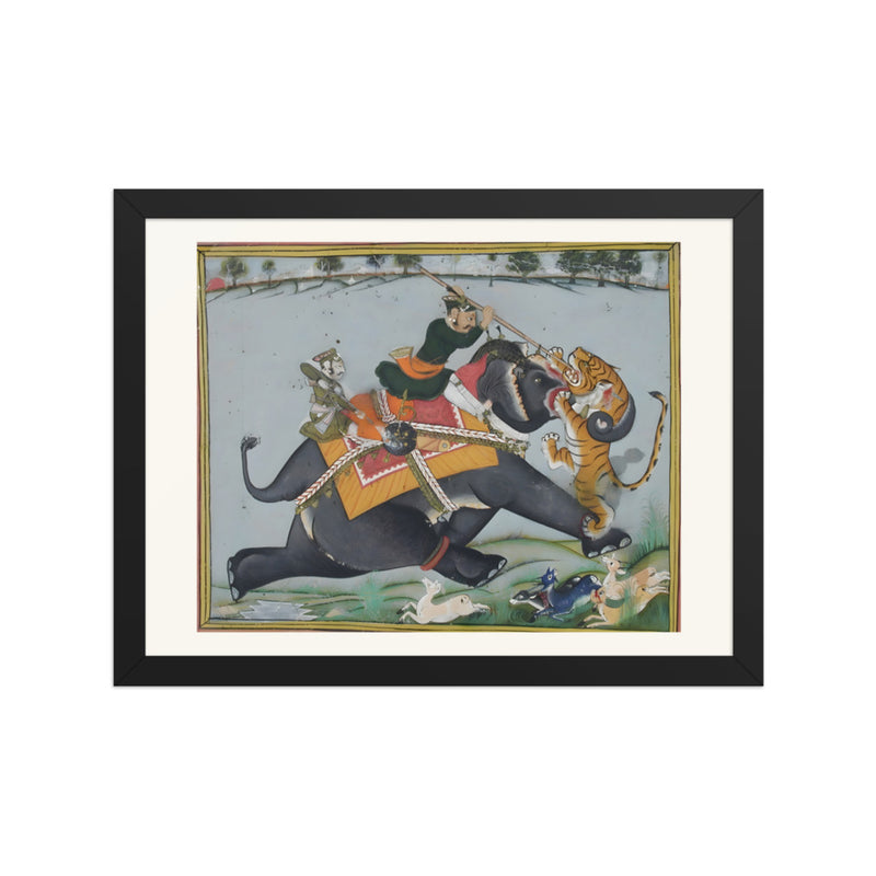 Maharao Ram Singh I of Kotah Spearing a Tiger