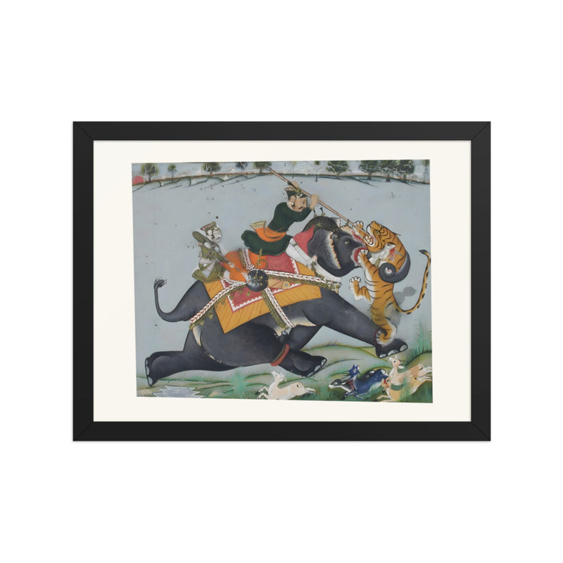 Maharao Ram Singh I of Kotah Spearing a Tiger